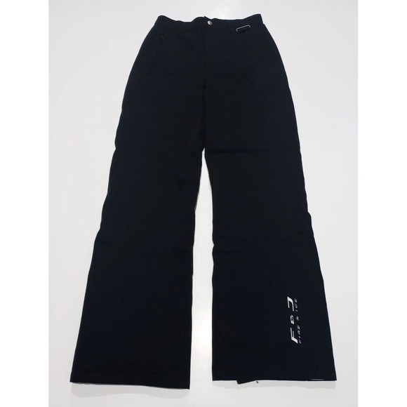 Fire and Ice Womens Sz Small Black Lined Ski Pants RN54198 Zip Pocket Nylon Snow - Picture 3 of 14